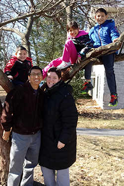 Rev. Anabe and family